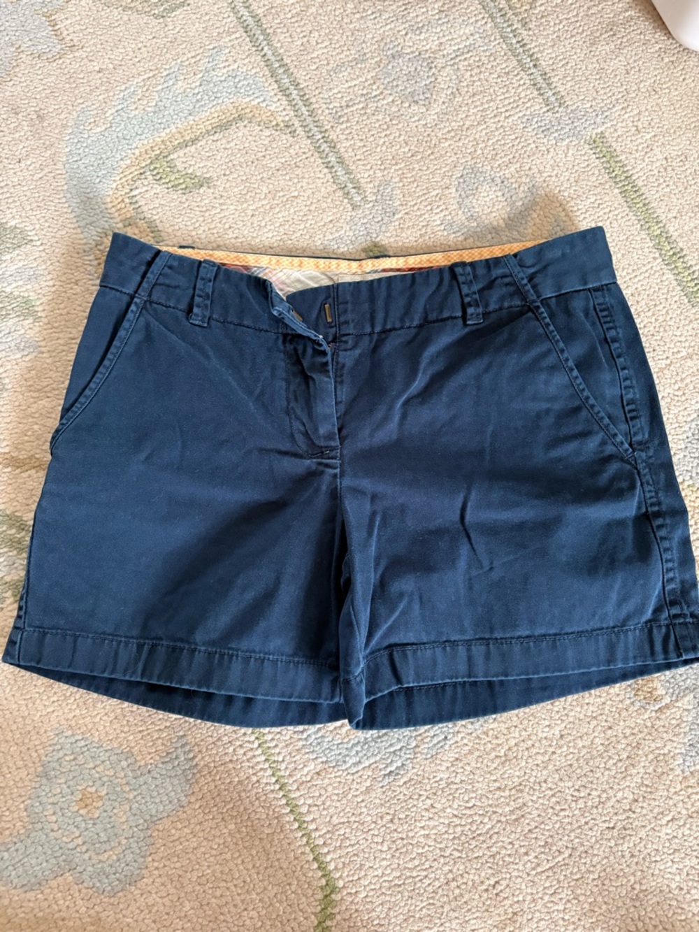 Jcrew Navy Cotton Chino Shorts